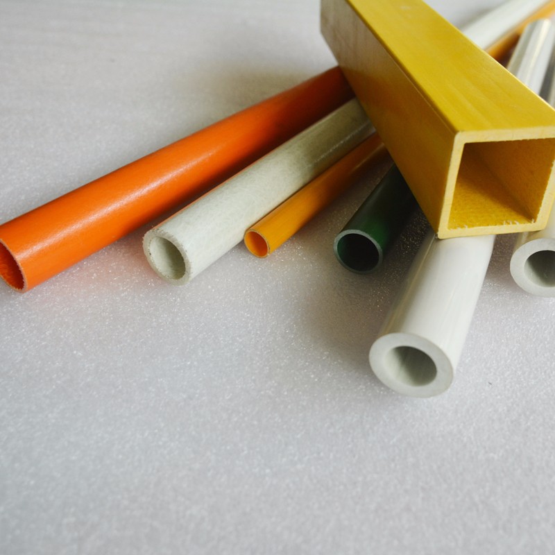 FRP pultrusion long service life fiberglass glass fiber tube pipe for sign pole, marker post