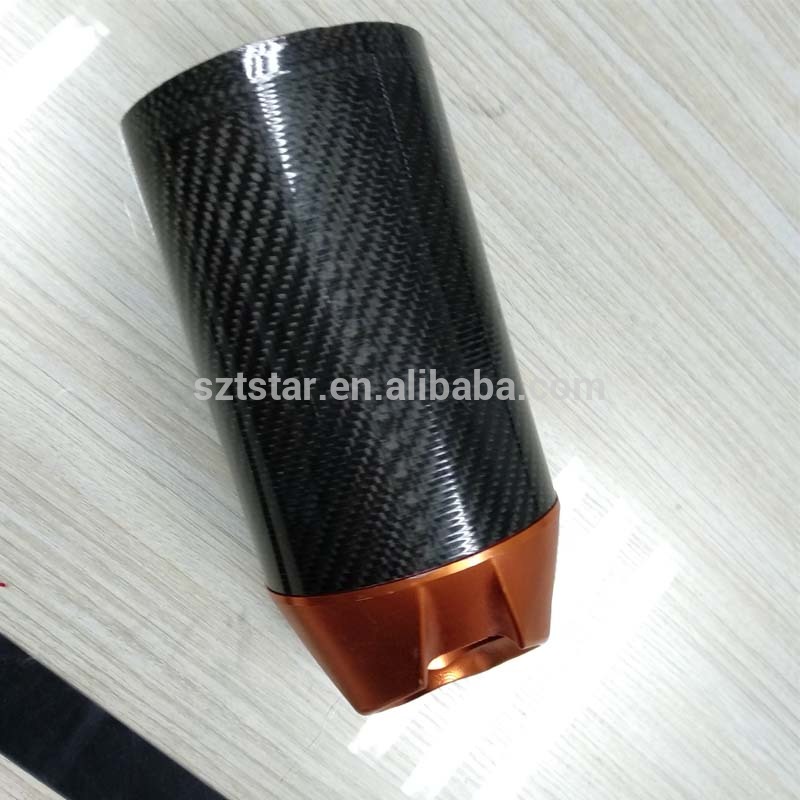 OEM custom Carbon Fiber Exhaust Funnel for motorcycle/car Exhaust pipe carbon fiber