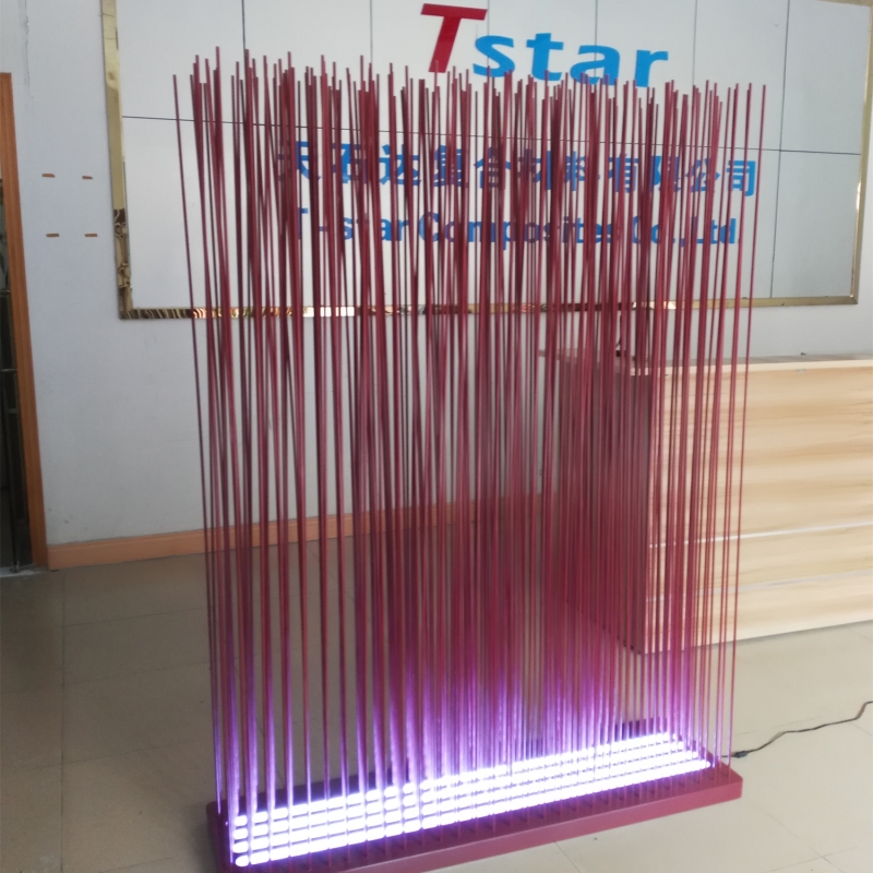 Transparent  stickers room divider sticks outdoor use /office room divider  screen with led lighting