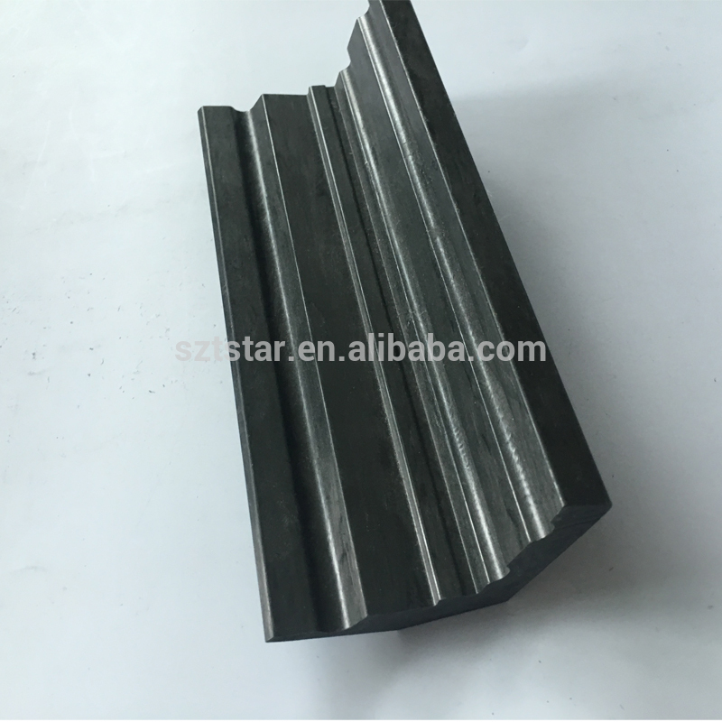 2018 V shaped 100% carbon fiber profiles,composite strong FRP/CFR profile, Custom Pultruded carbon fiber profiles