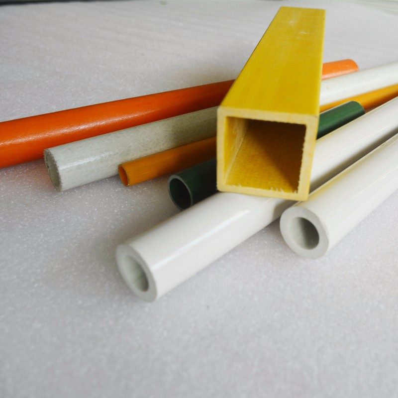 FRP light weight high strength fiberglass round square tube / pipe