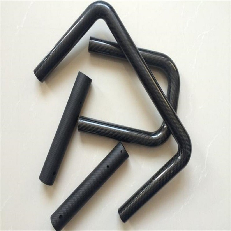 3k surface Large Elbow Carbon Fibre Exhaust Pipe Bent Tube