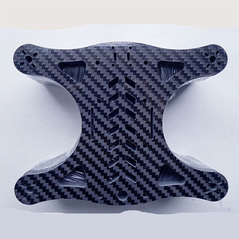 Carbon Fiber Drone Frame CFRP Aircraft Model Bracket Manufacturer Processing Carbon Fiber UAV Parts