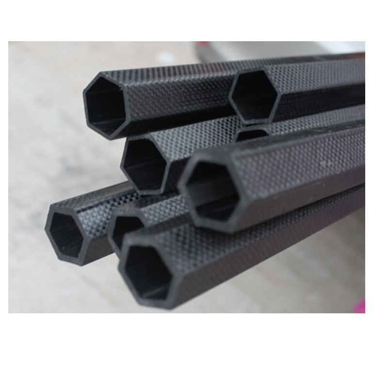 6 Sided Moulded Carbon Tube With Hexagonal Shape