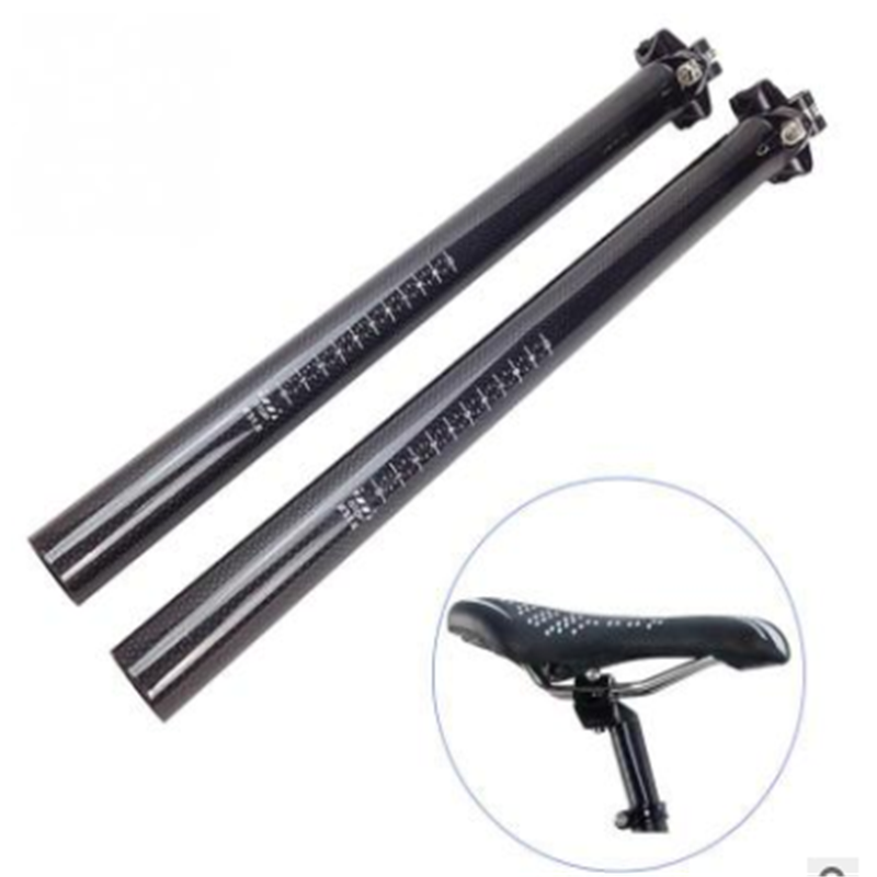 3k twill Toray T800 Bike Parts Carbon fiber bicycle seatpost with tube of 27.2/30.8/31.6mm