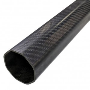 Pure 100% carbon fiber octagon tube pipe with corrosion resistance