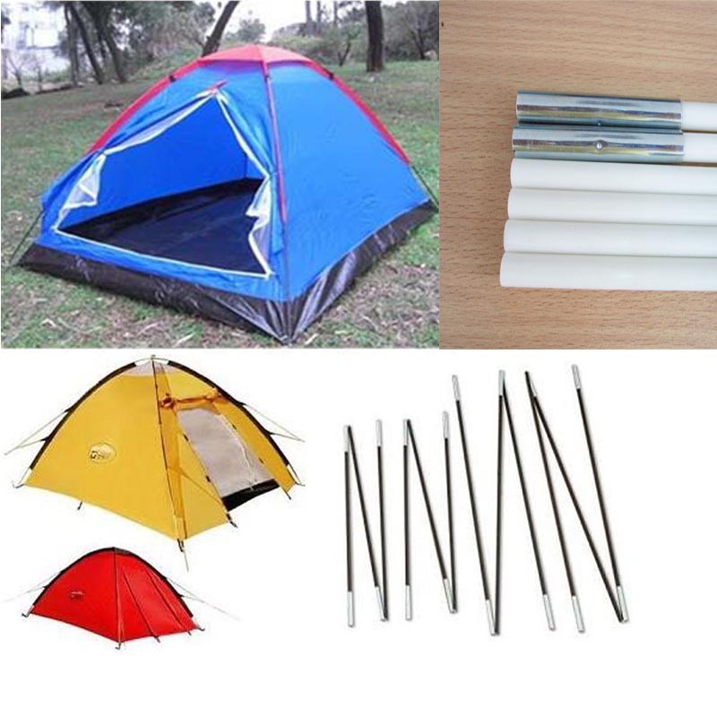 Black White Adjustable 5/16 Inch Outdoor Fiberglass Tent Pole With Anti-UV