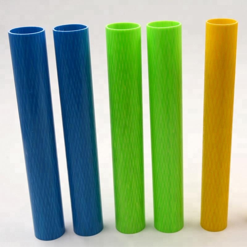 Colorful eco-friendly high strength GRP glass fiber tube pipe for tool handles
