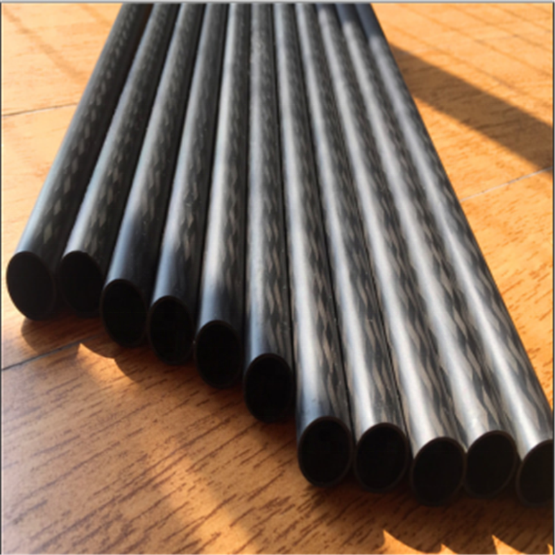 Ultra-long carbon fibre tube /CRP pul-braided tube/oval tube  with twill surface