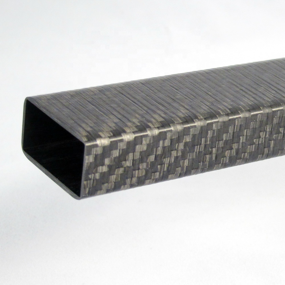 High strength light weight carbon fiber square tube tubing with 3K plain twill for drone UVA