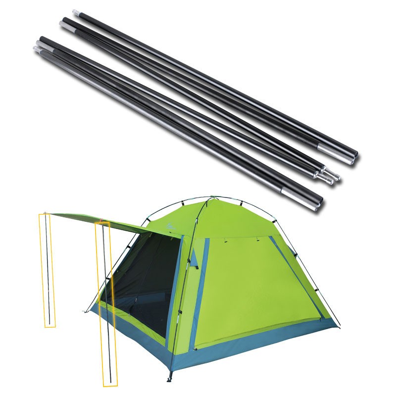 white color pultrusion fiberglass camping tent pole