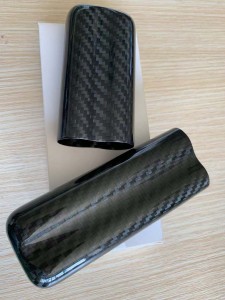 Carbon fiber cigar case logo and color customized